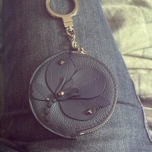 Kate Spade blue  Textured Keychain Pouch